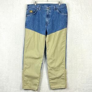 VTG Diamond Cut Brush Guard Jeans Men 38x30 (36x29) Hunting Camping Outdoors USA